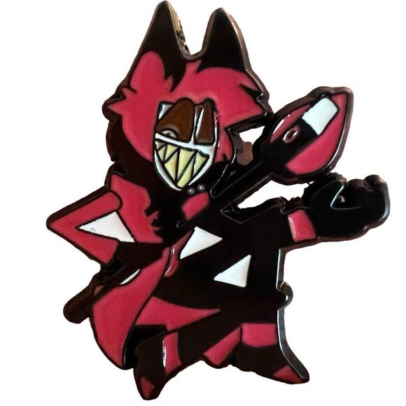 Hazbin Hotel Alastor Enamel Pin - Picture 2 of 8